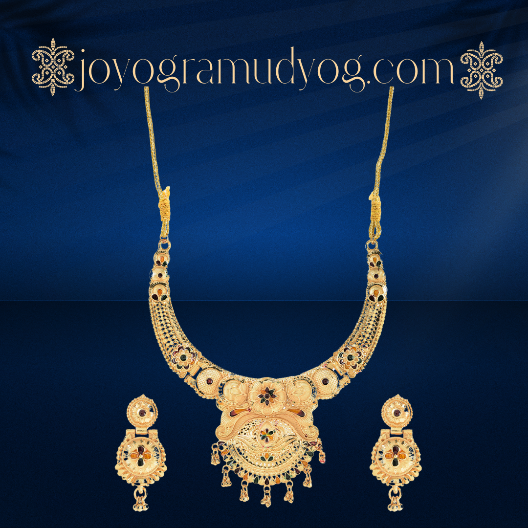 Exquisite Traditional Gold plated Necklace and Earrings Set